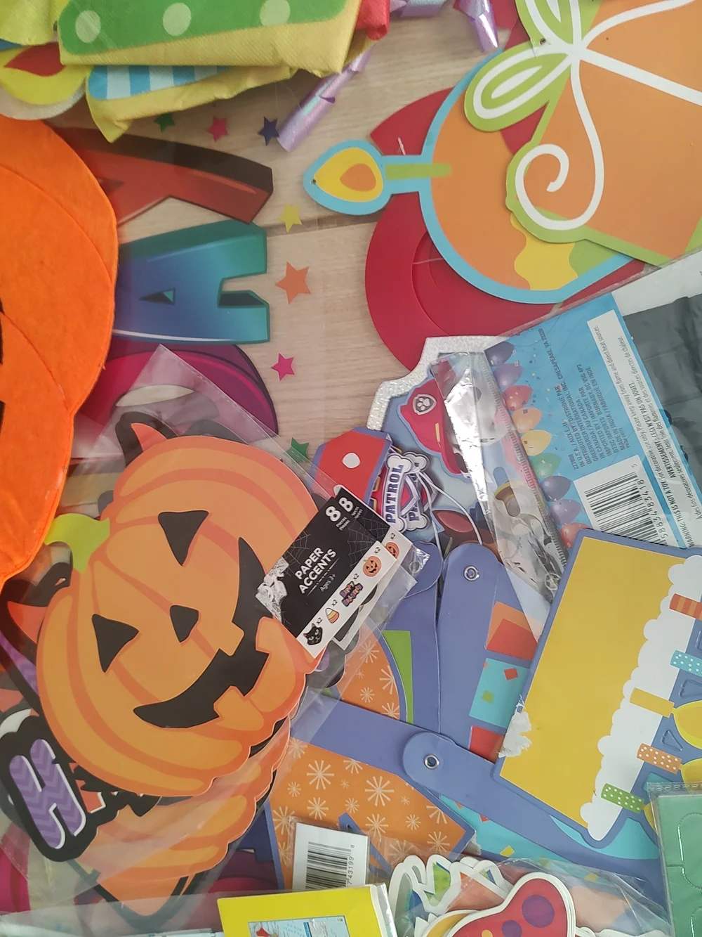 Multicolor Happy Birthday Halloween Christmas Decorations - Home Party Supplies
